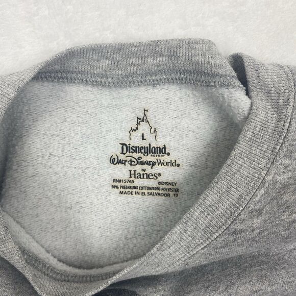 Vintage Disneyland Resort Mickey Mouse Sweater Adult Large Gray Sweatshirt 2YK - Picture 10 of 12